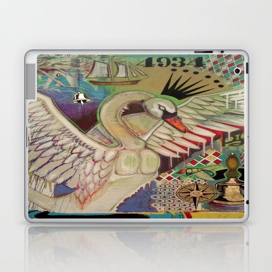 Swan Waits For The Final Bell Laptop & iPad Skin