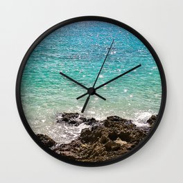 The Rocky Sea Shores of Cayman Island Wall Clock