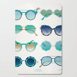 Sunglasses Collection – Turquoise & Navy Palette Cutting Board