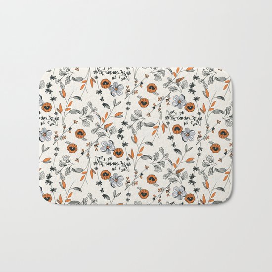 Floral pattern Flowers Bath Mat