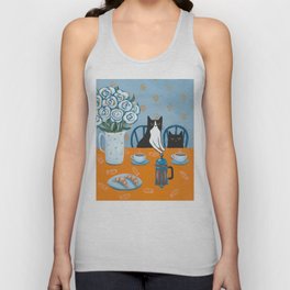 Cats and a French Press Tank Top