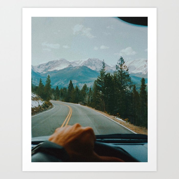 Rocky Mountain Drive Art Print