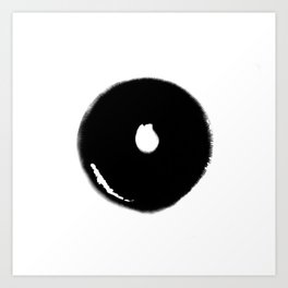 Black circle Art Print