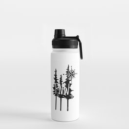 PNW Trees & Compass Water Bottle