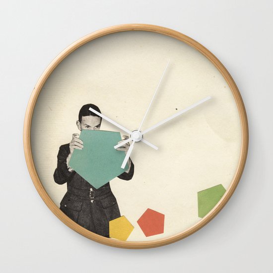 Discovering New Shapes Wall Clock