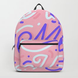 Hakuna Matata Backpack | Pattern, Illustration, Typographylove, Digital, Pink, Purple, Love, Colors, Hakunamatata, Happy 
