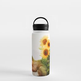 Sunflower Squirrel Water Bottle