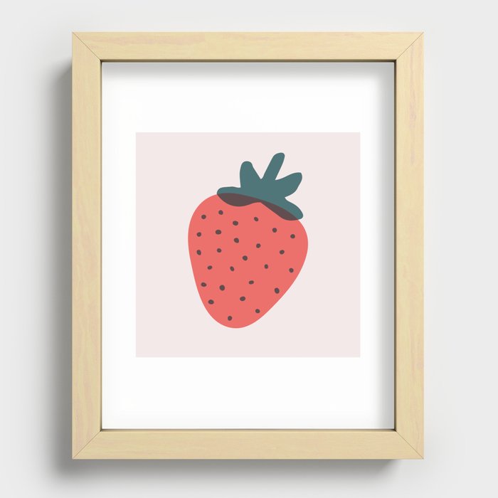 Strawberries Recessed Framed Print