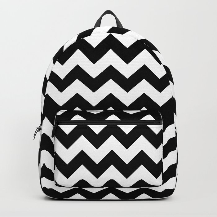 Black Chevron Backpack by CoolFunAwesomeTime