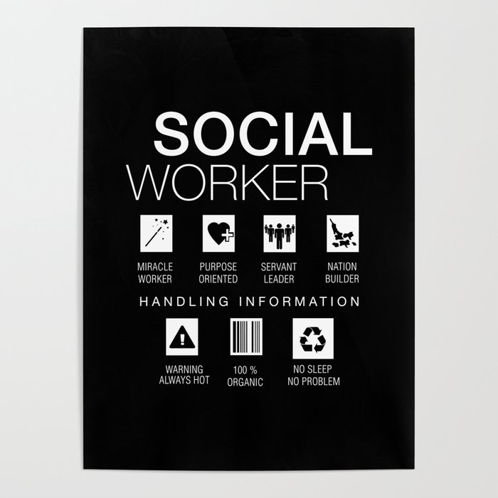 Social Worker Funny Poster