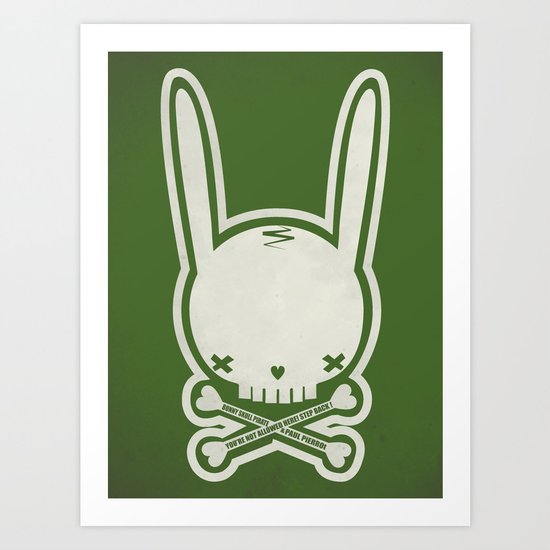 SKULL BUNNY of PIRATE - EP02 MOSS V. Art Print