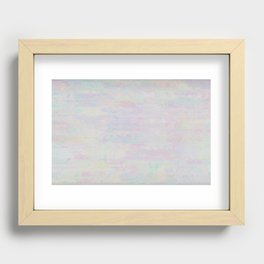 Soft grey texture with polarization Recessed Framed Print