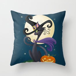 Halloween Night Magic Throw Pillow