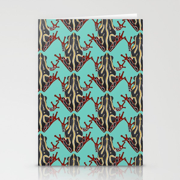 congo tree frog mint Stationery Cards