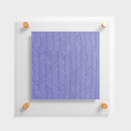 Very Peri 2022 Color Of The Year Violet Blue Periwinkle Herringbone II Floating Acrylic Print