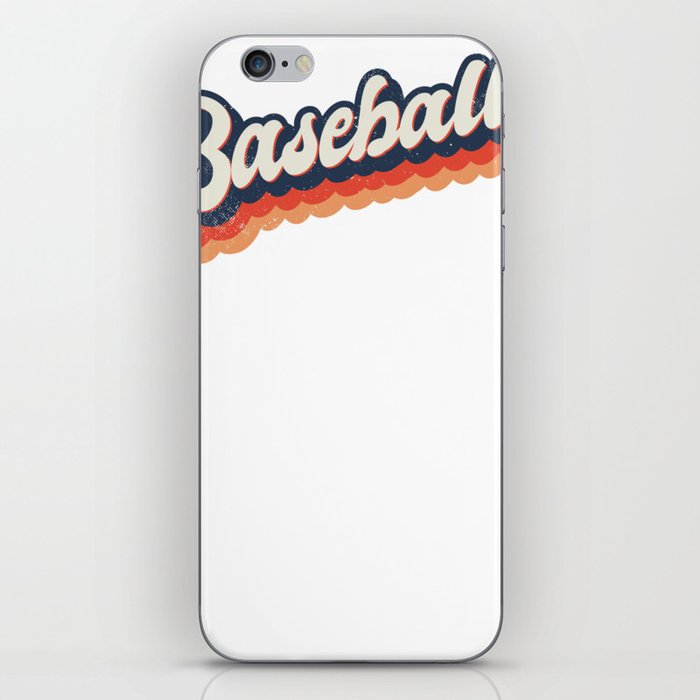 Baseball vintage retro desgin iPhone Skin