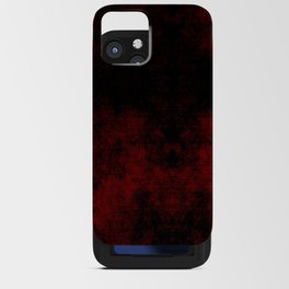 Dark Red Shapes iPhone Card Case