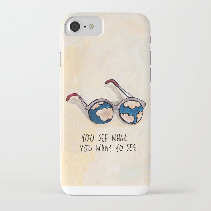 You see what you want to see iPhone Case by agnepet_illustrations Society6