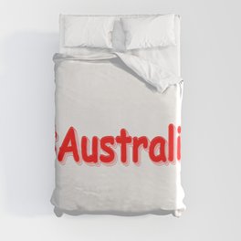 "#Australia" Cute Design. Buy Now Duvet Cover