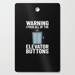 Elevator Buttons Mechanic Technician Door Lift Cutting Board
