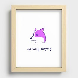 Silently Judging  Recessed Framed Print