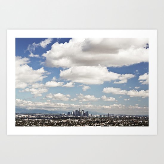 Los Angeles Cityscape Art Print