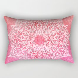 The infinite lotus mandala - Pinks Rectangular Pillow