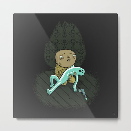 Please God Nooo! Metal Print