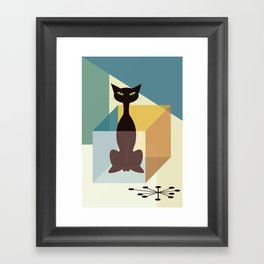 Schrodinger's cat Framed Art Print