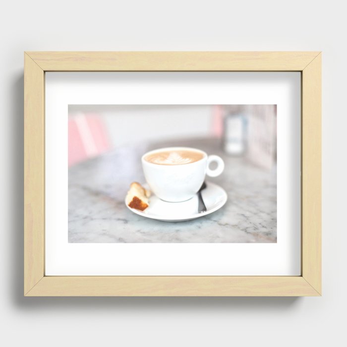 Coffee and cake | food photography | Fine art print | Art Print  Recessed Framed Print
