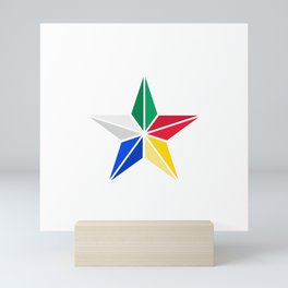 Druze star symbol of Druze religion Lebanon Mini Art Print
