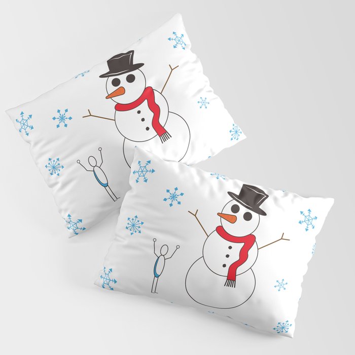 Snowman Rock Paper Scissor Pillow Sham By Pulpsofwood Society6 Snowman Rock Paper Scissor Pillow Sham By Pulpsofwood Society6