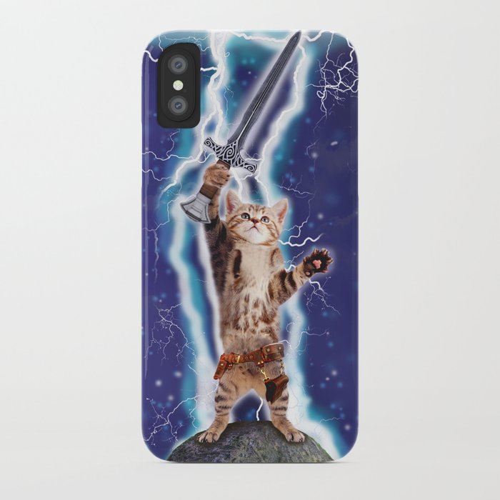 lightning cat iphone case