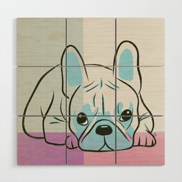 Frenchie riso Wood Wall Art