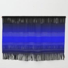Black Edge Blue Horizontal Gradient Wall Hanging