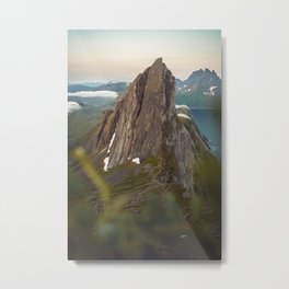 Segla Mountain In Northern Norway Metal Print