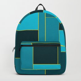 Turquoise gradient - Green and baby blue pattern Backpack