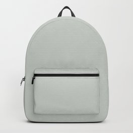 Light Gray-Green Solid Color Pantone Frosted Mint 12-5703 TCX Shades of Green Hues Backpack