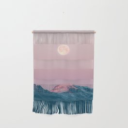 Moon and the Mountains – Landscape Photography Wall Hanging