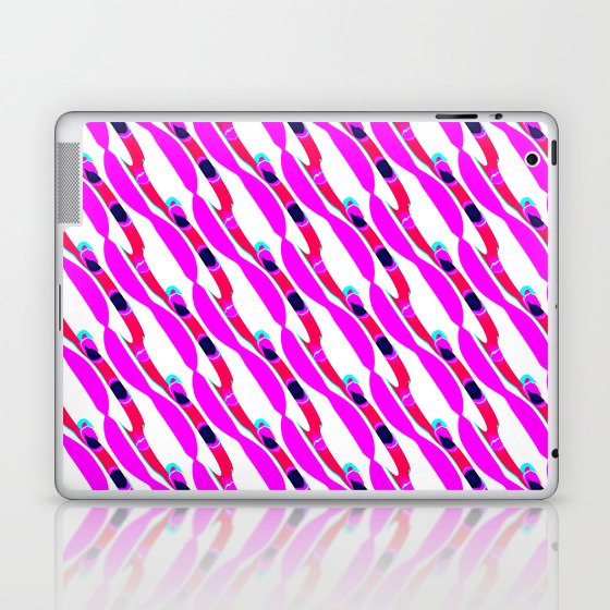 Japanese Cherry Blossom Seamless Pattern Design Laptop & iPad Skin