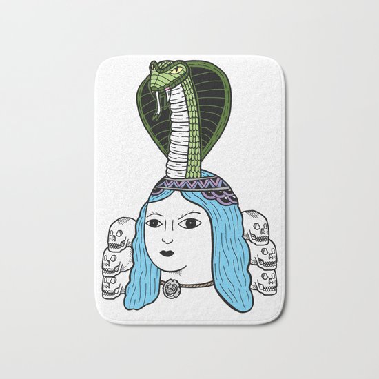 Serpent Woman Bath Mat