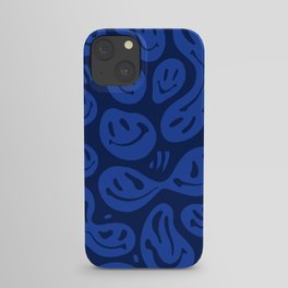 Cool Blue Melted Happiness iPhone Case
