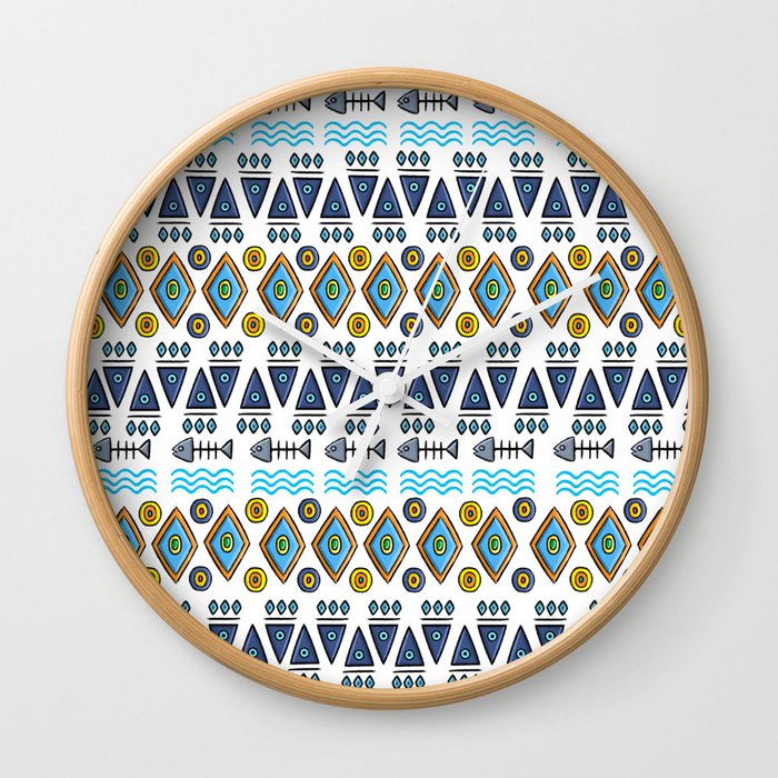 Nubian Pattern Wall Clock