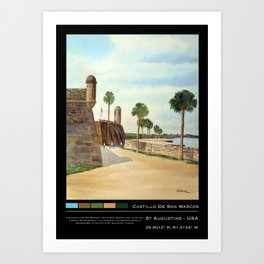 Castillo de San Marcos Poster Art Print