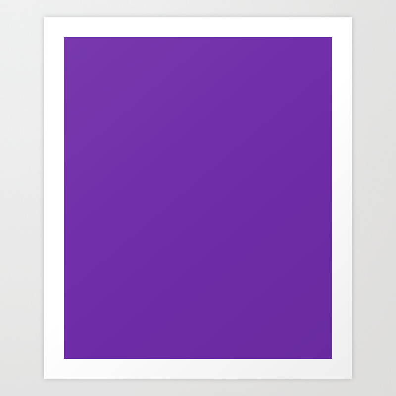 Grape Solid Color Art Print By Makeitcolorful Society6
