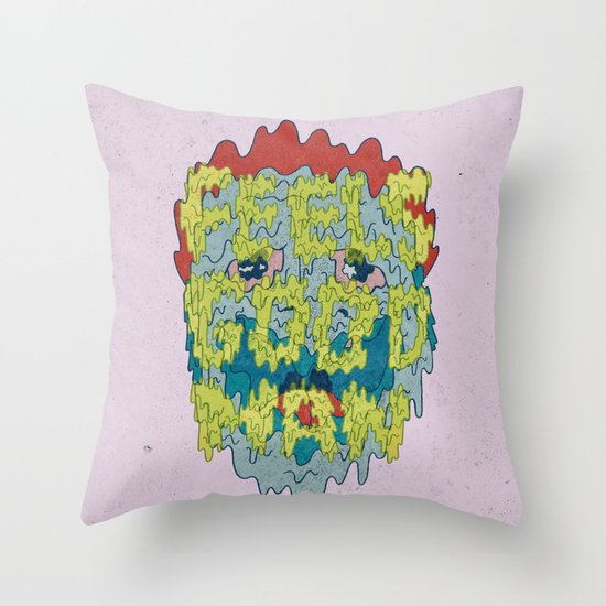 FEELS GOOD MAN Throw Pillow