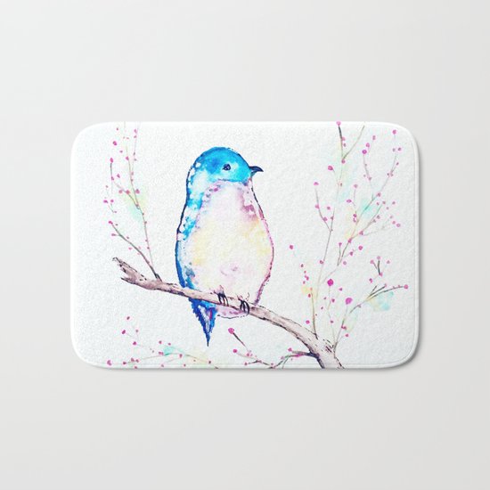 Little Bluebird Bath Mat
