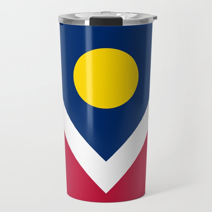 Denver City Flag Travel Mug