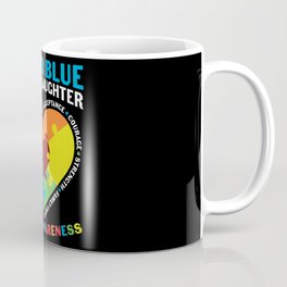 I Wear Blue For My Daughter Autism Awareness Mug