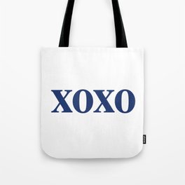 Navy XOXO Tote Bag